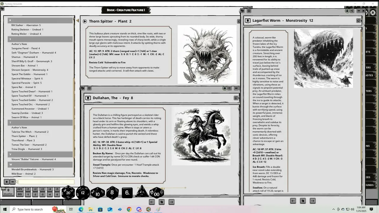 Fantasy Grounds - Creature Feature I Screenshot 1