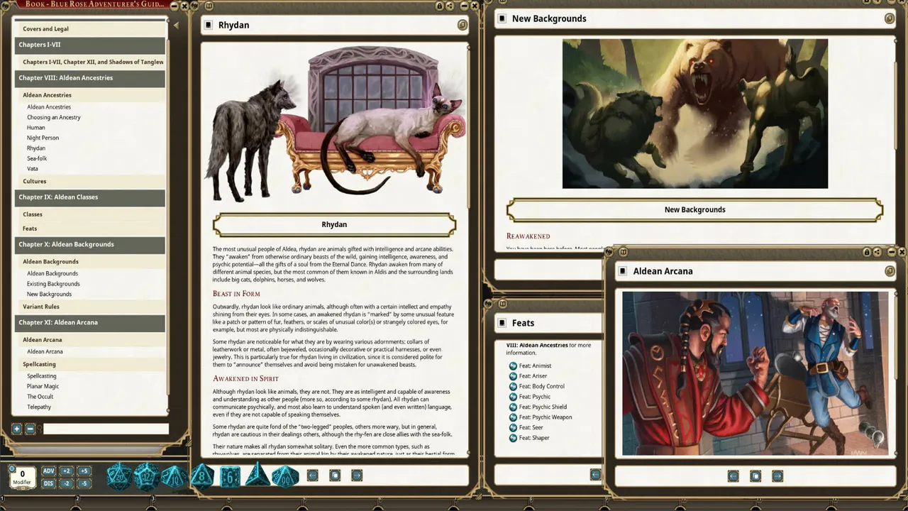 Fantasy Grounds - Blue Rose Adventurer's Guide Screenshot 1