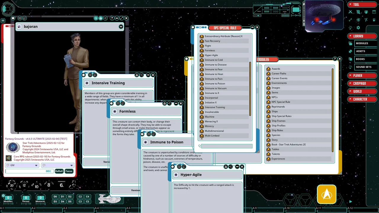 Fantasy Grounds - Star Trek Adventures: Second Edition - Core Rulebook Screenshot 3