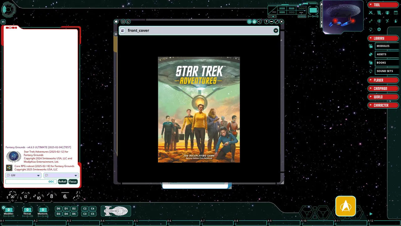 Fantasy Grounds - Star Trek Adventures: Second Edition - Core Rulebook Screenshot 0