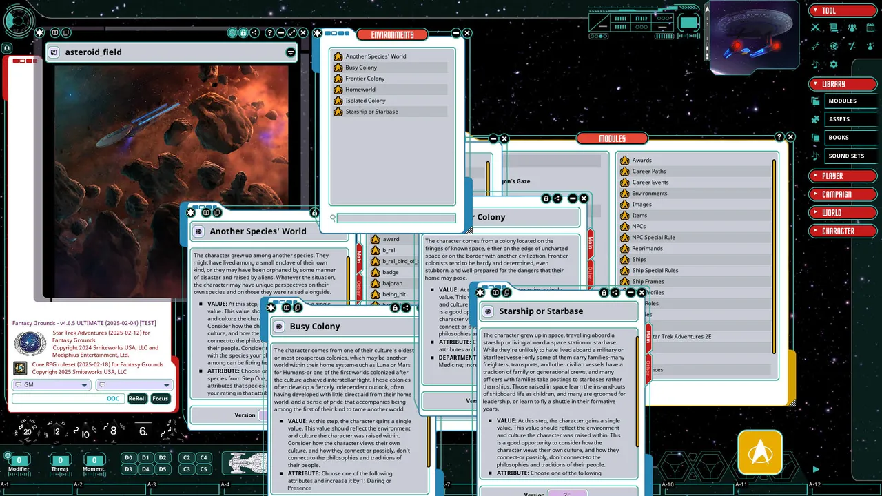 Fantasy Grounds - Star Trek Adventures: Second Edition - Core Rulebook Screenshot 5
