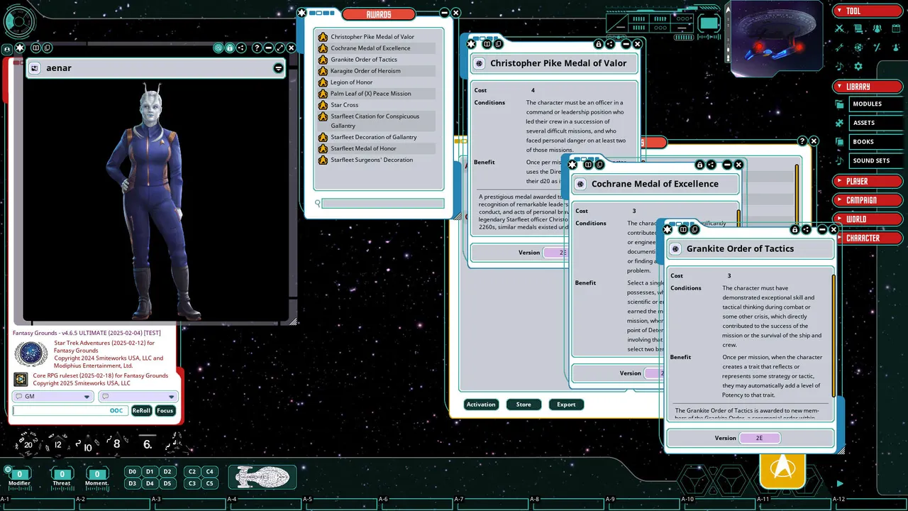 Fantasy Grounds - Star Trek Adventures: Second Edition - Core Rulebook Screenshot 1