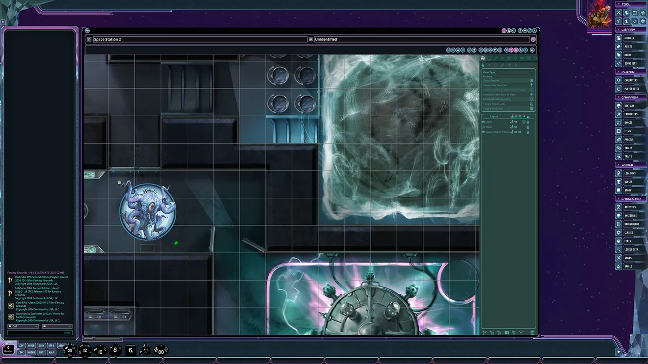 Fantasy Grounds - Starfinder 2 RPG - Flip-Mat: Space Station Screenshot 4