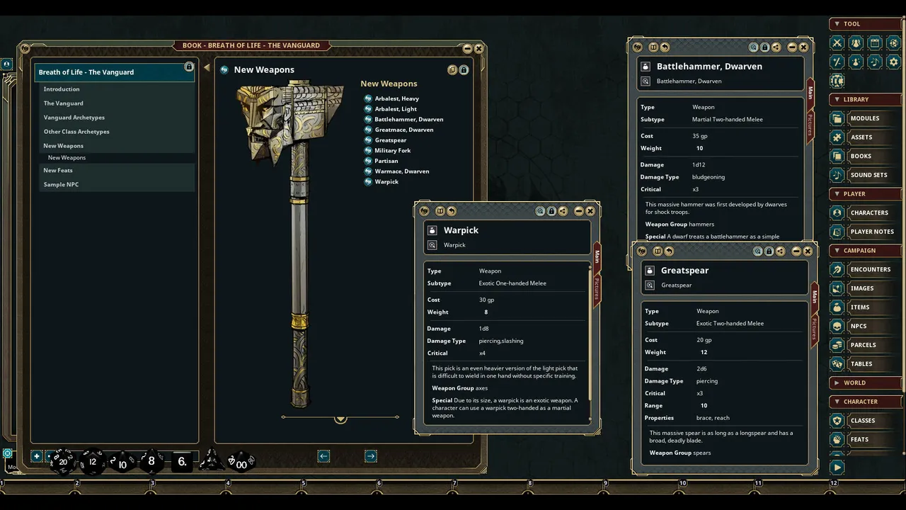 Fantasy Grounds - Breath of Life - The Vanguard Screenshot 1