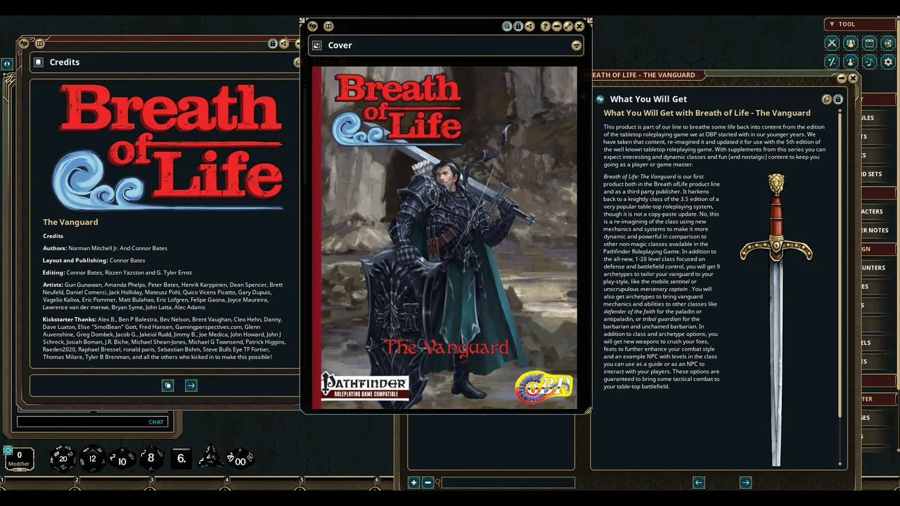 Fantasy Grounds - Breath of Life - The Vanguard Screenshot 4