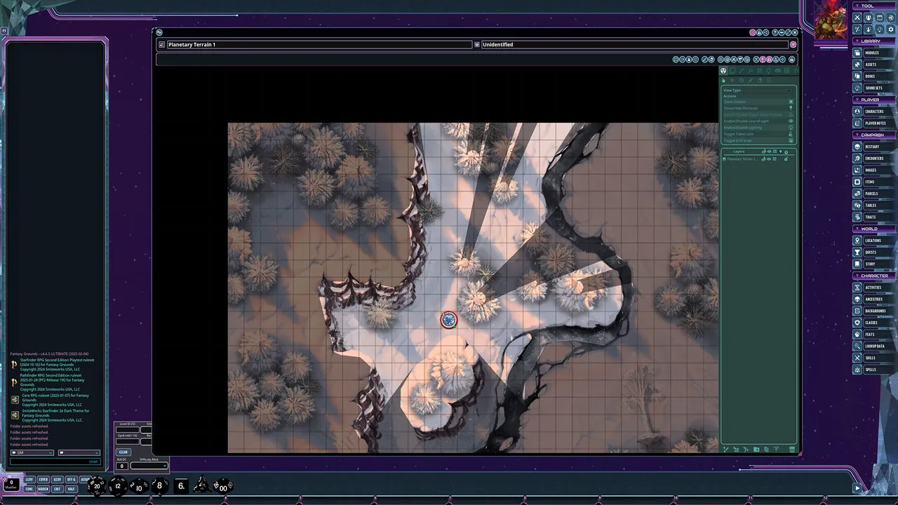 Fantasy Grounds - Starfinder 2 RPG - Flip-Mat: Planetary Terrain Multi-Pack Screenshot 0