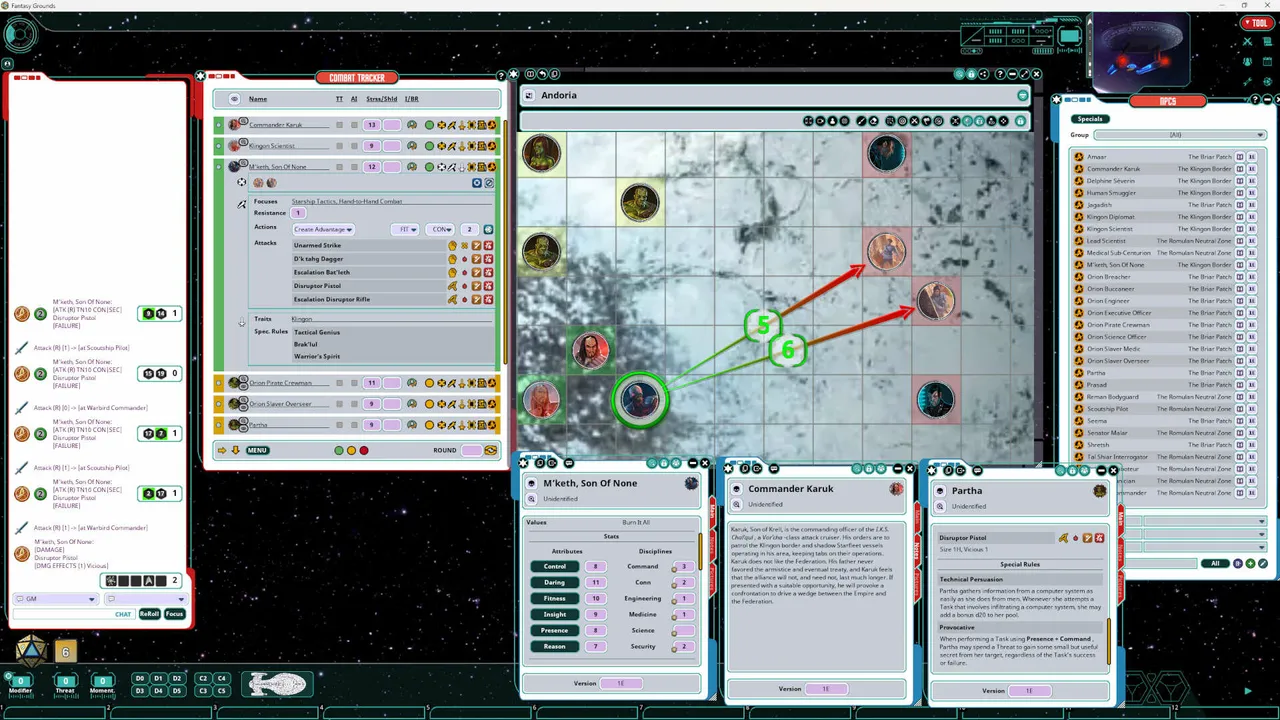 Fantasy Grounds - Star Trek Adventures: Beta Quadrant Sourcebook Screenshot 2