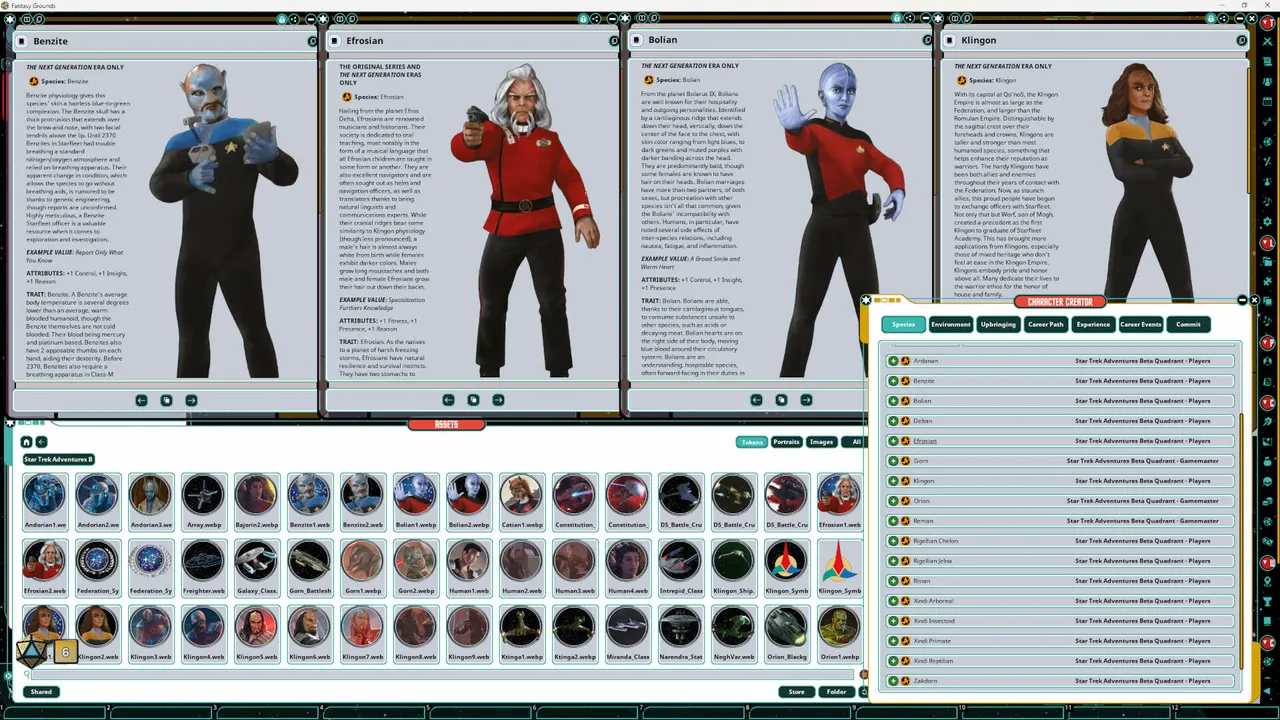 Fantasy Grounds - Star Trek Adventures: Beta Quadrant Sourcebook Screenshot 4