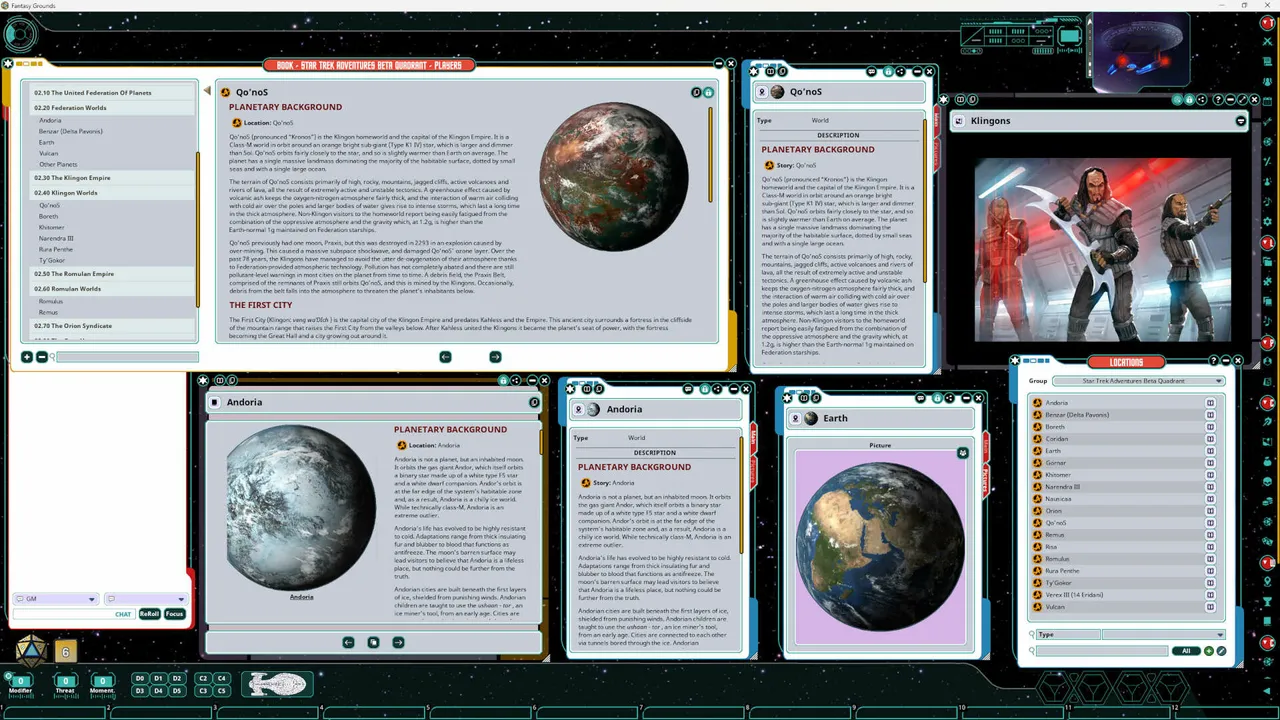 Fantasy Grounds - Star Trek Adventures: Beta Quadrant Sourcebook Screenshot 3