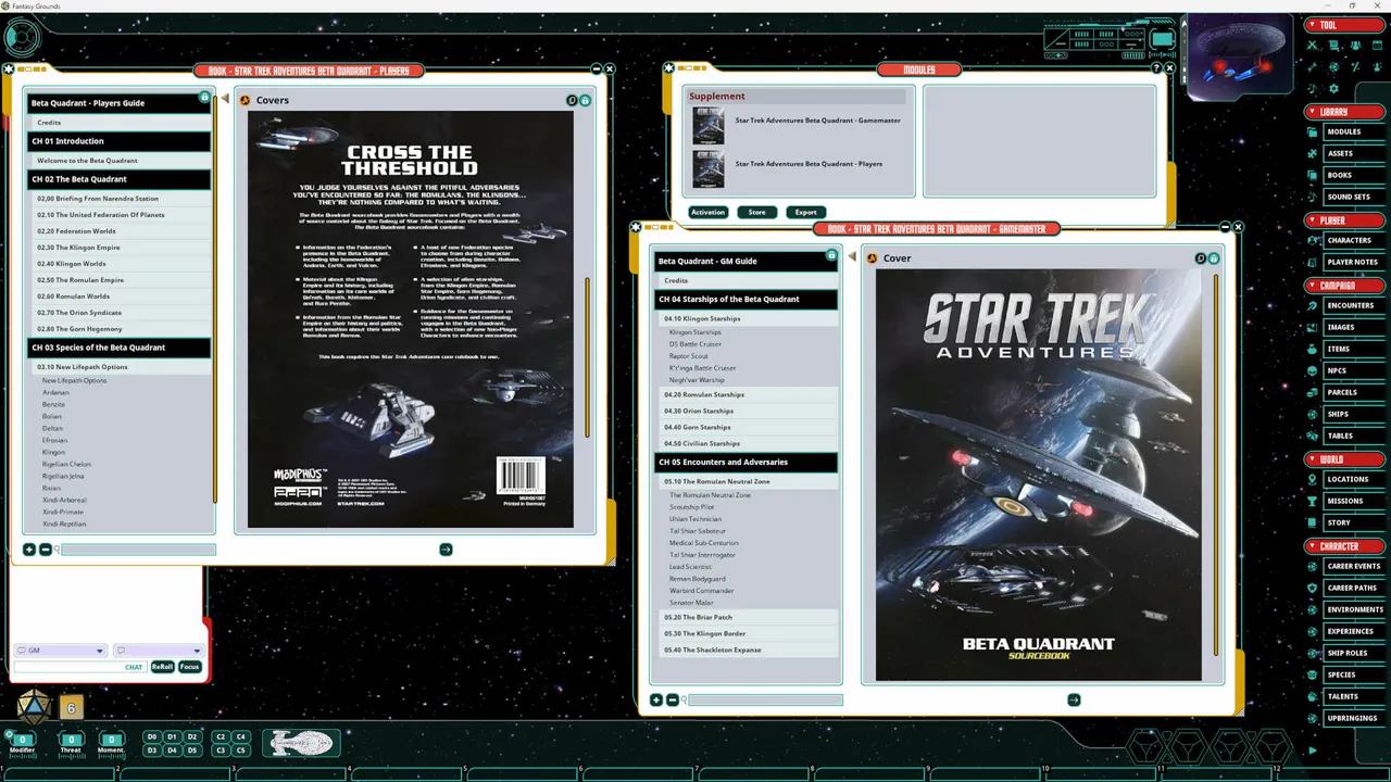 Fantasy Grounds - Star Trek Adventures: Beta Quadrant Sourcebook Screenshot 0