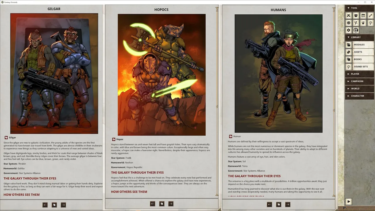 Fantasy Grounds - Starbreaker: SAINTs and Synners Screenshot 2