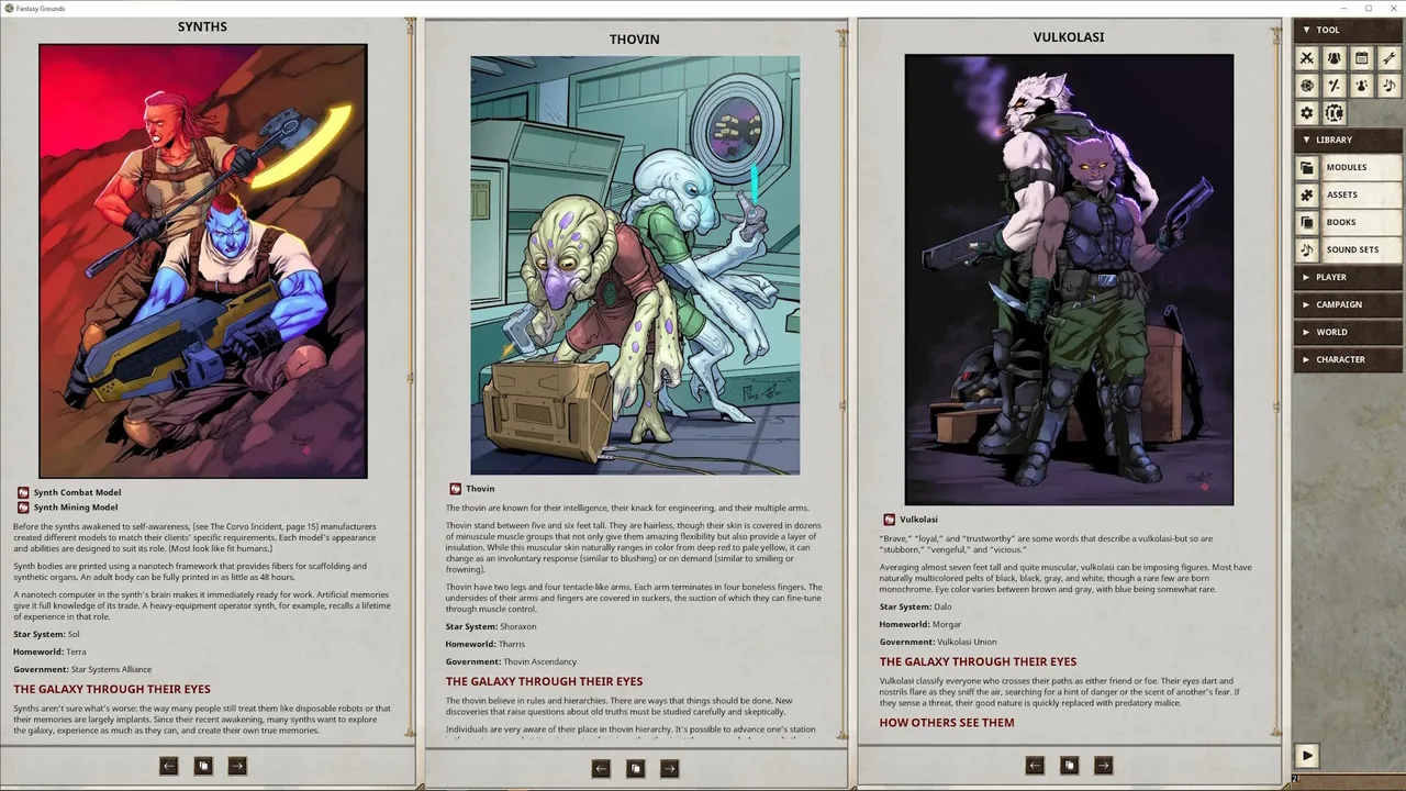Fantasy Grounds - Starbreaker: SAINTs and Synners Screenshot 5