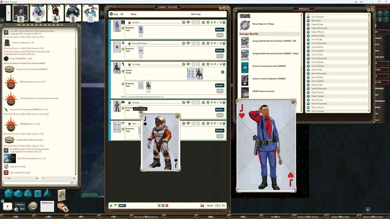 Fantasy Grounds - Science Fiction Action Deck (SWADE) Screenshot 4