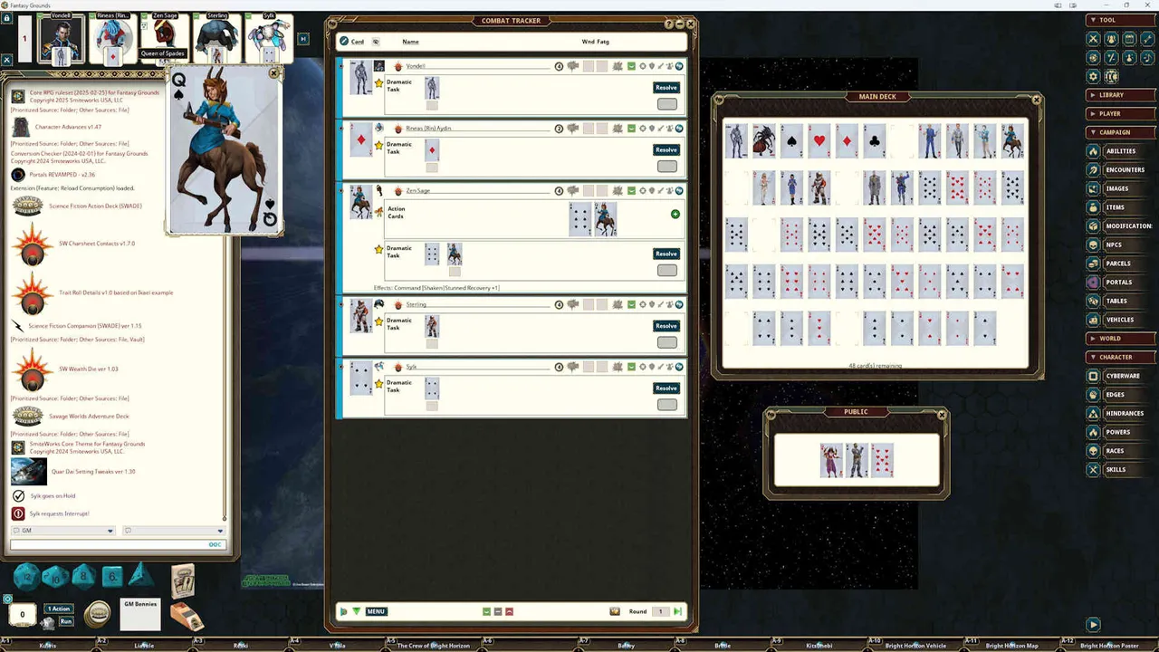 Fantasy Grounds - Science Fiction Action Deck (SWADE) Screenshot 5