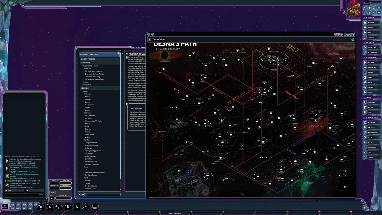 Fantasy Grounds - Starfinder 2 RPG - Starfinder Galaxy Guide Screenshot 0