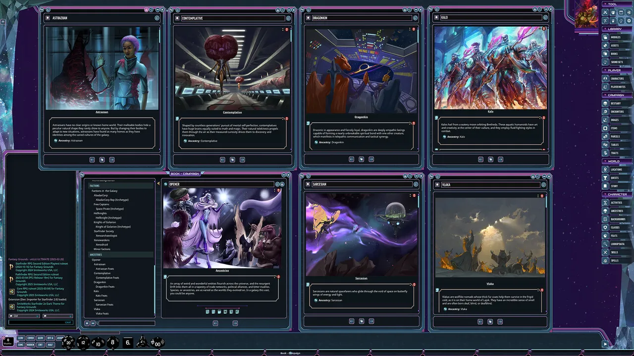 Fantasy Grounds - Starfinder 2 RPG - Starfinder Galaxy Guide Screenshot 5