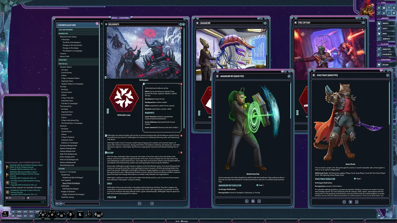 Fantasy Grounds - Starfinder 2 RPG - Starfinder Galaxy Guide Screenshot 6