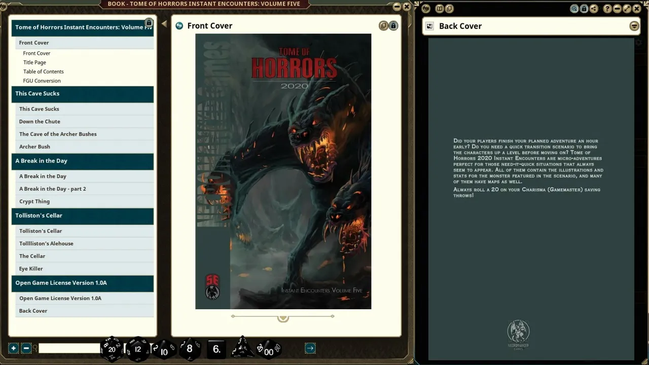 Fantasy Grounds - Tome of Horrors Instant Encounters Volume Five (5E) Screenshot 3