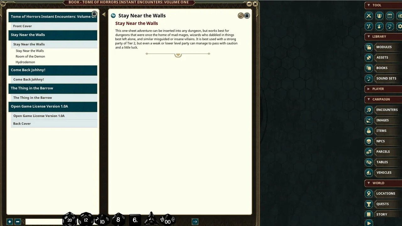 Fantasy Grounds - Tome of Horrors Instant Encounters Volume One (5E) Screenshot 1