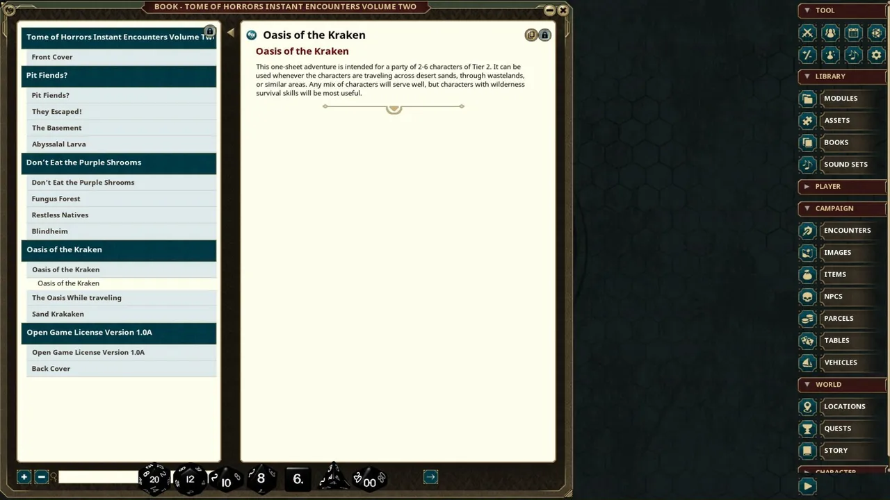 Fantasy Grounds - Tome of Horrors Instant Encounters Volume Two (5E) Screenshot 1