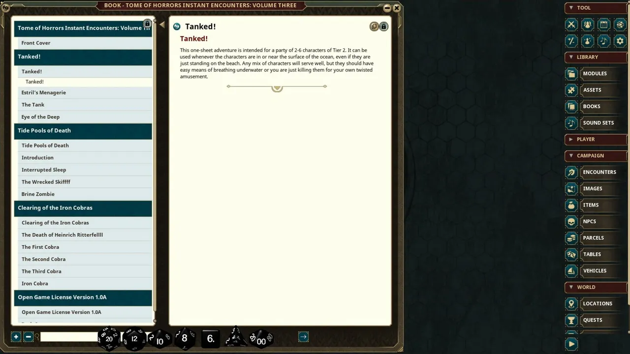 Fantasy Grounds - Tome of Horrors Instant Encounters Volume Three (5E) Screenshot 2
