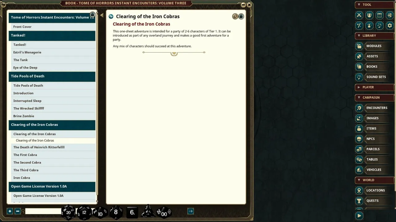 Fantasy Grounds - Tome of Horrors Instant Encounters Volume Three (5E) Screenshot 3