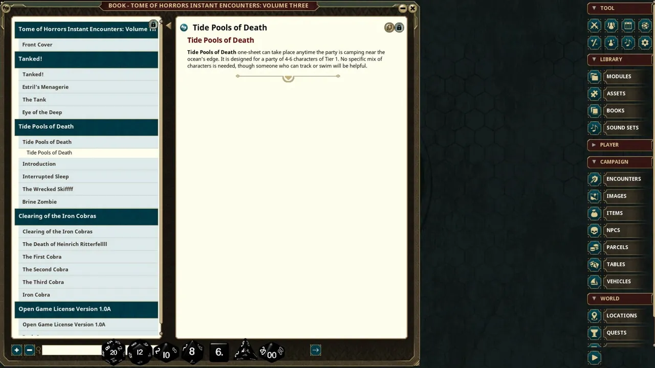 Fantasy Grounds - Tome of Horrors Instant Encounters Volume Three (5E) Screenshot 4
