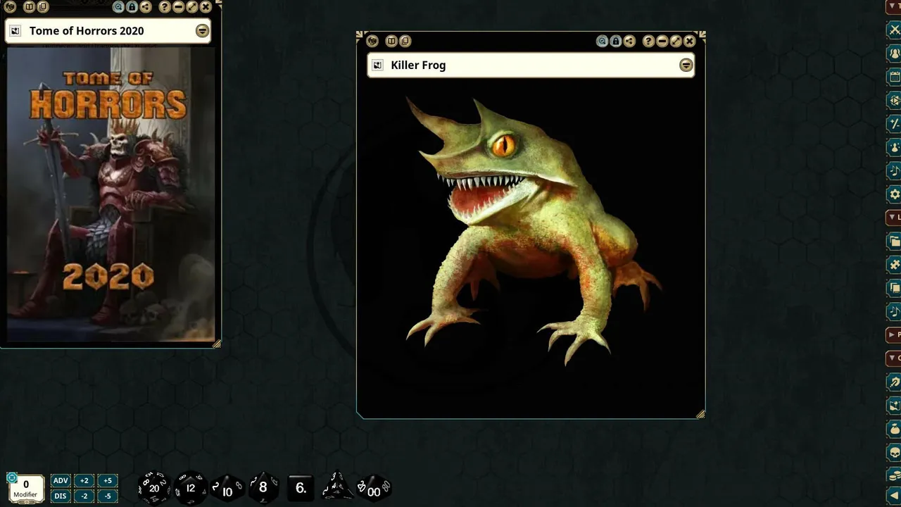 Fantasy Grounds - Tome of Horrors Instant Encounters: Killer Frogs (5E) Screenshot 0