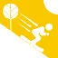 Yellow sky icon