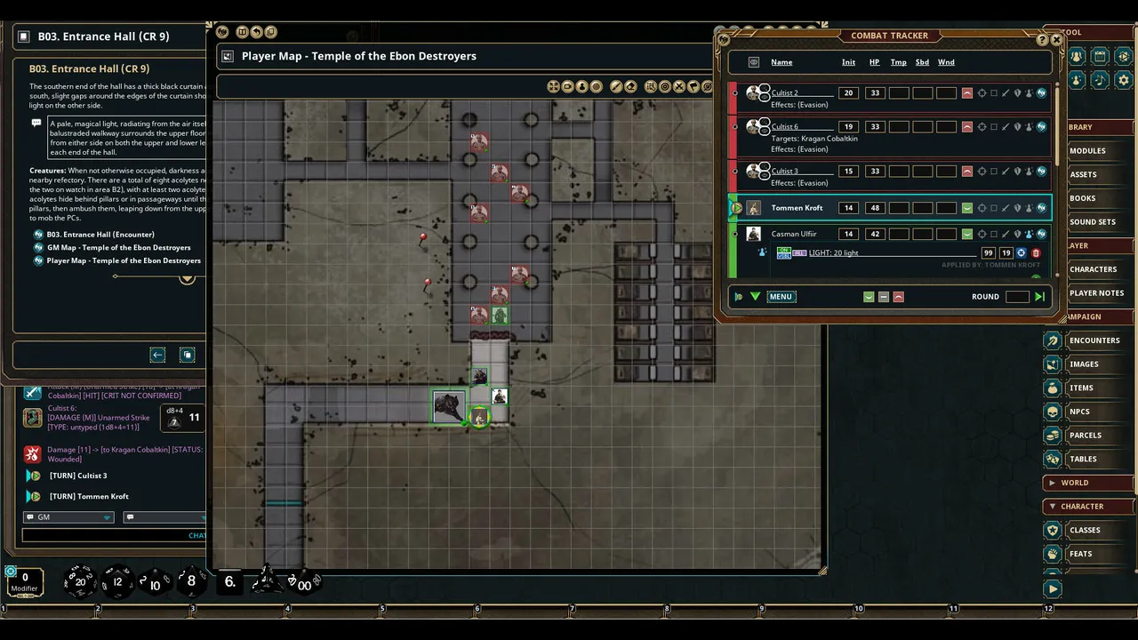 Fantasy Grounds - Pathfinder RPG - Pathfinder Module: Cult of the Ebon Destroyers Screenshot 1