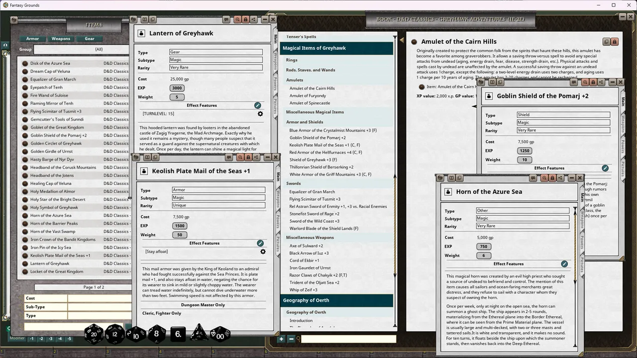 Fantasy Grounds - D&D Classics: Greyhawk Adventures (1E or 2E) Screenshot 2