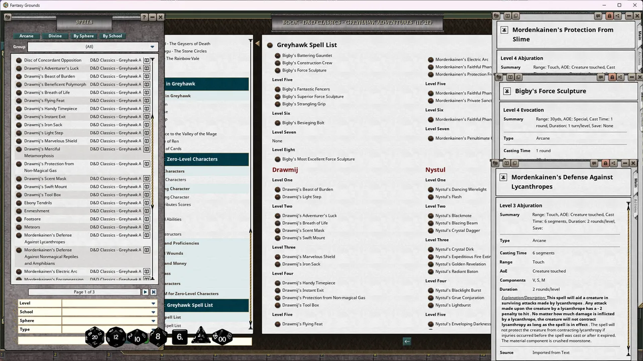 Fantasy Grounds - D&D Classics: Greyhawk Adventures (1E or 2E) Screenshot 1