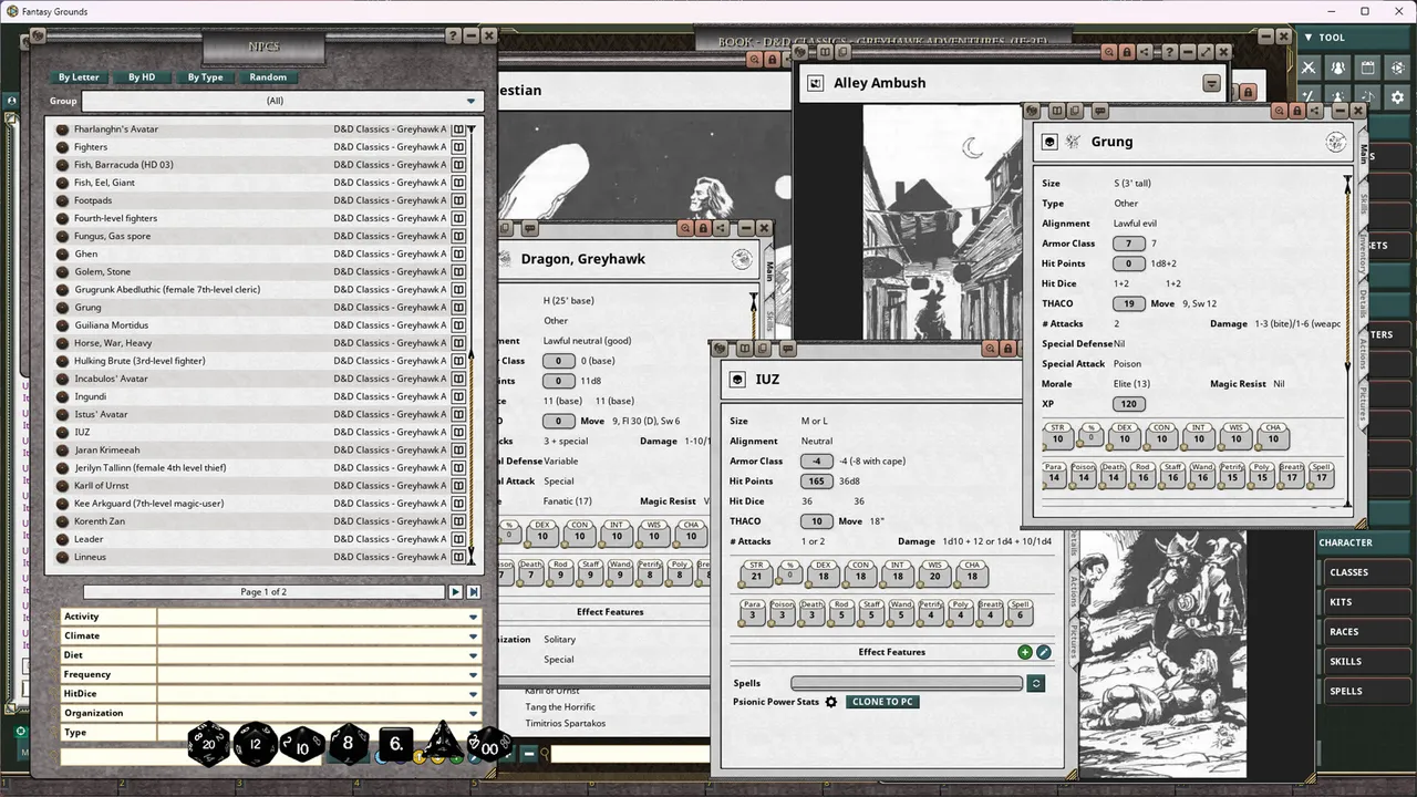 Fantasy Grounds - D&D Classics: Greyhawk Adventures (1E or 2E) Screenshot 3