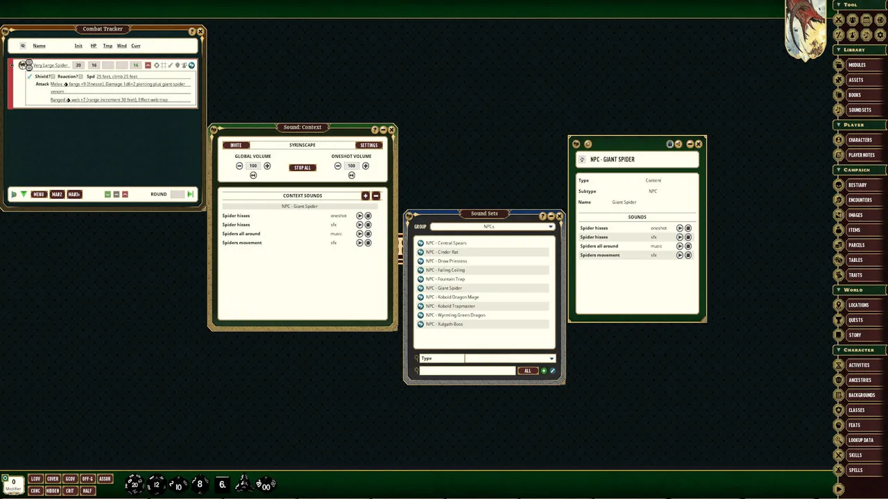 Fantasy Grounds - Pathfinder 2e - Beginner Box - Syrinscape Sound Link Pack Screenshot 3