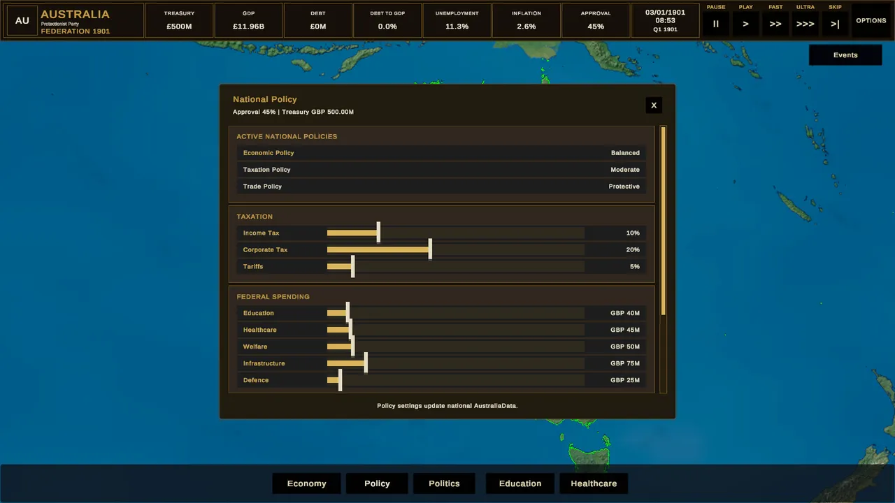 Australia: Federation 1901 Screenshot 1