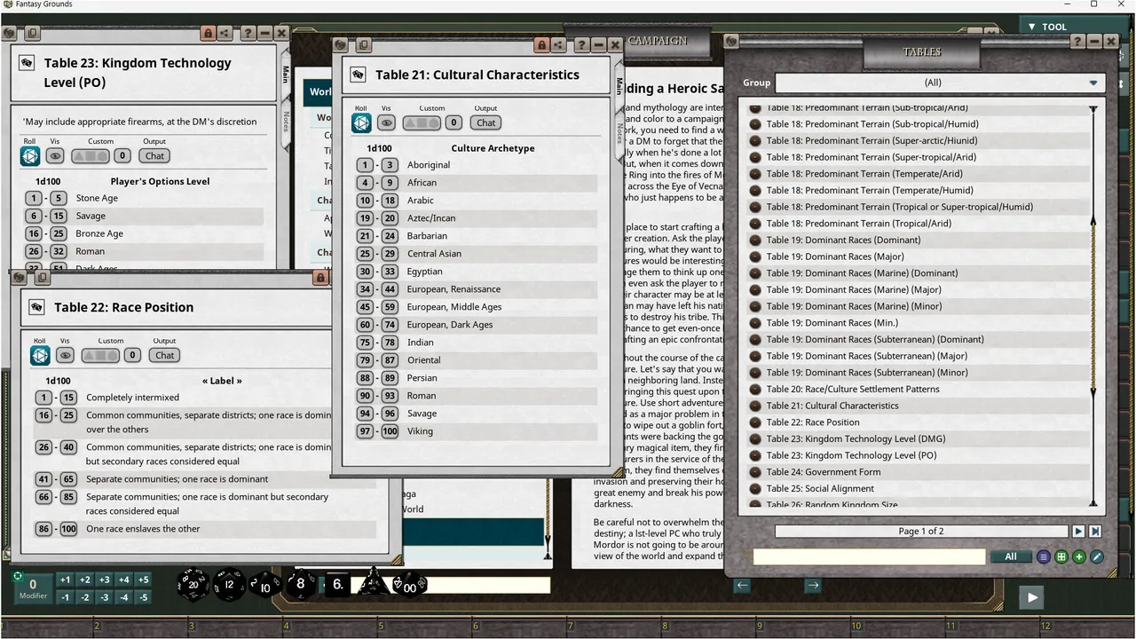 Fantasy Grounds - D&D Classics: World Builder's Guidebook (2E) Screenshot 1