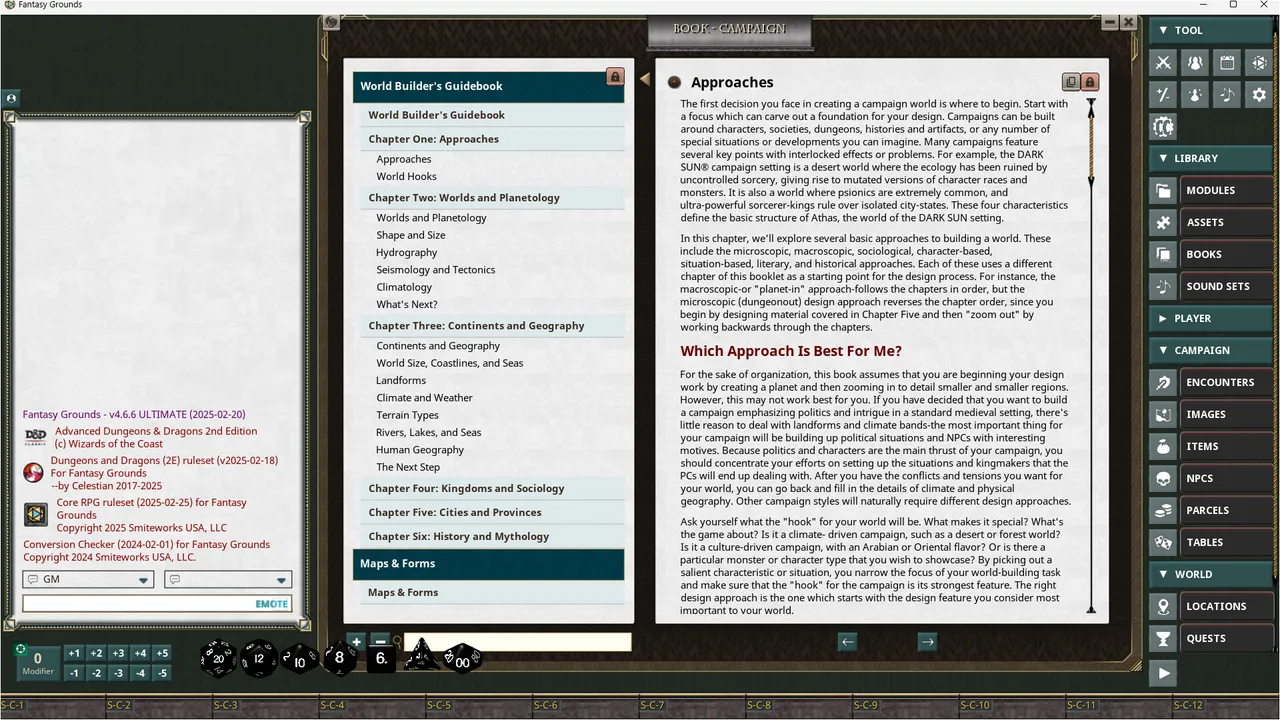 Fantasy Grounds - D&D Classics: World Builder's Guidebook (2E) Screenshot 3