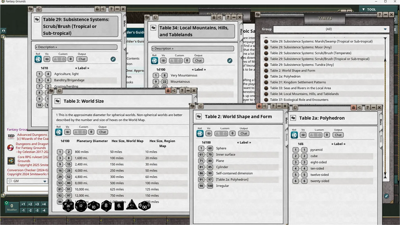 Fantasy Grounds - D&D Classics: World Builder's Guidebook (2E) Screenshot 0