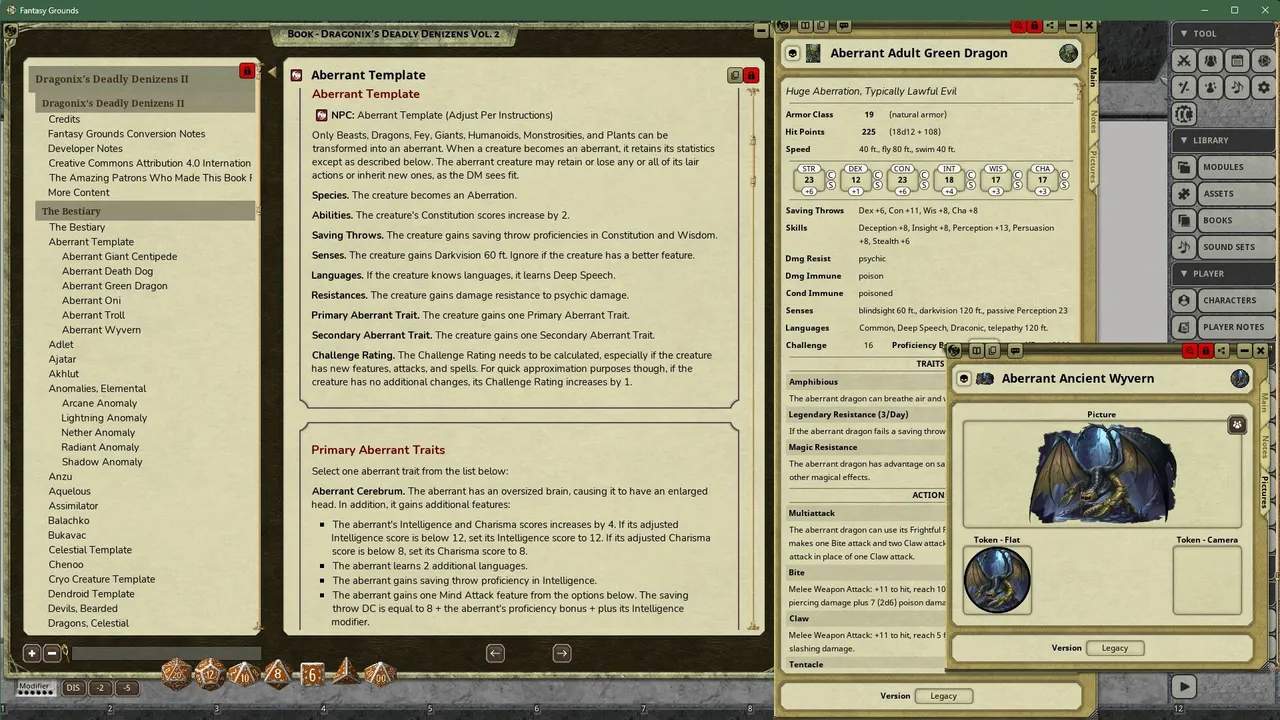 Fantasy Grounds - Dragonix's Deadly Denizens II Screenshot 3