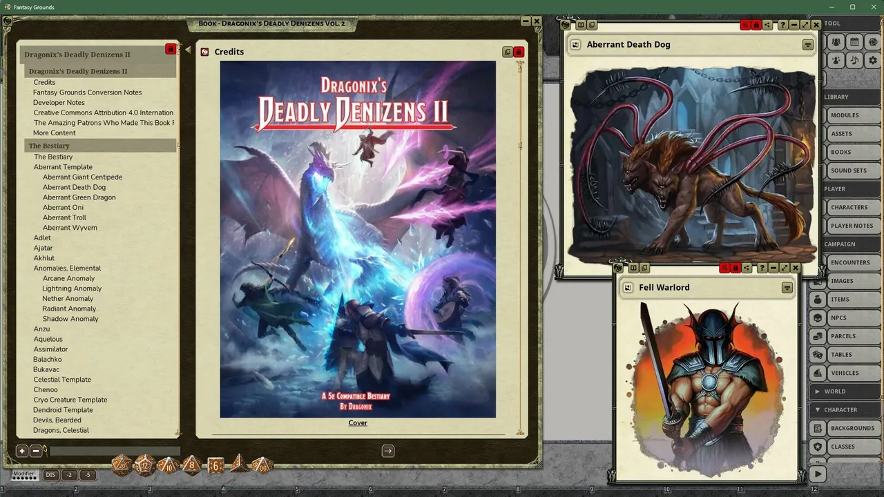 Fantasy Grounds - Dragonix's Deadly Denizens II Screenshot 0