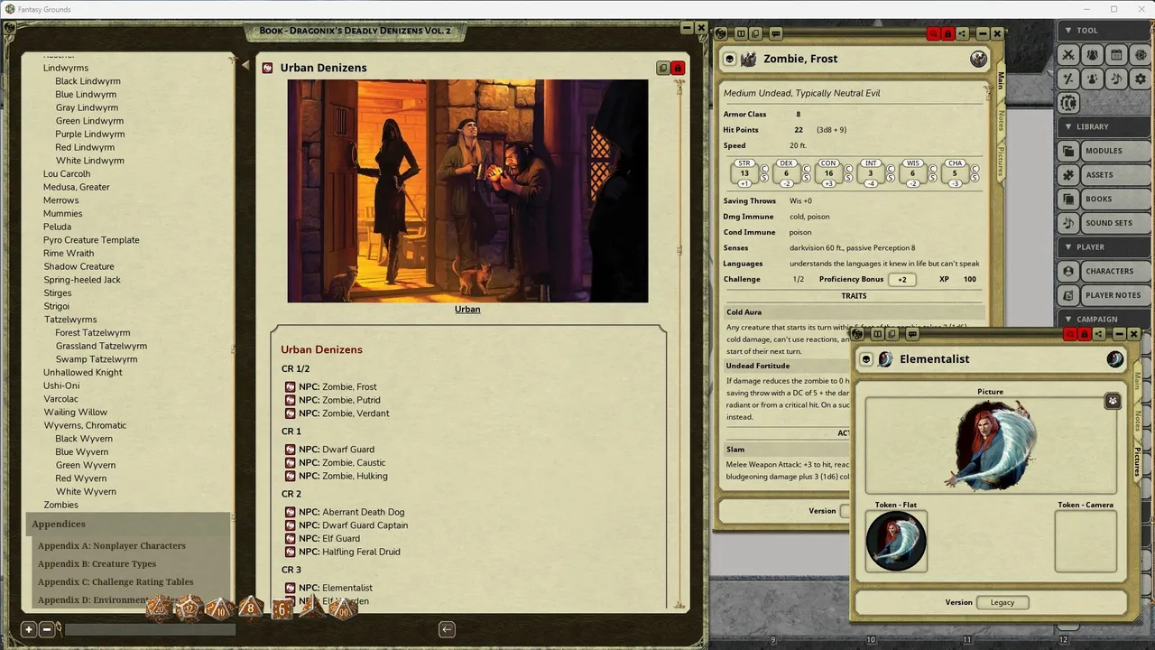 Fantasy Grounds - Dragonix's Deadly Denizens II Screenshot 1