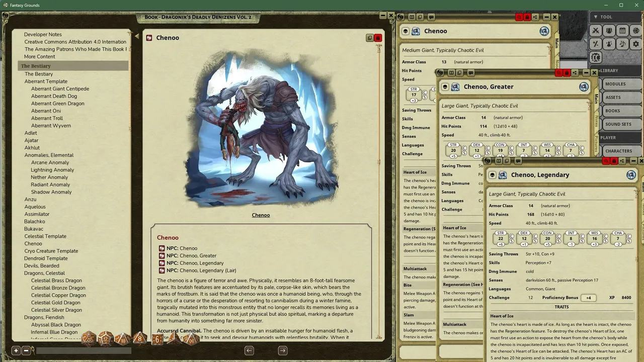Fantasy Grounds - Dragonix's Deadly Denizens II Screenshot 2