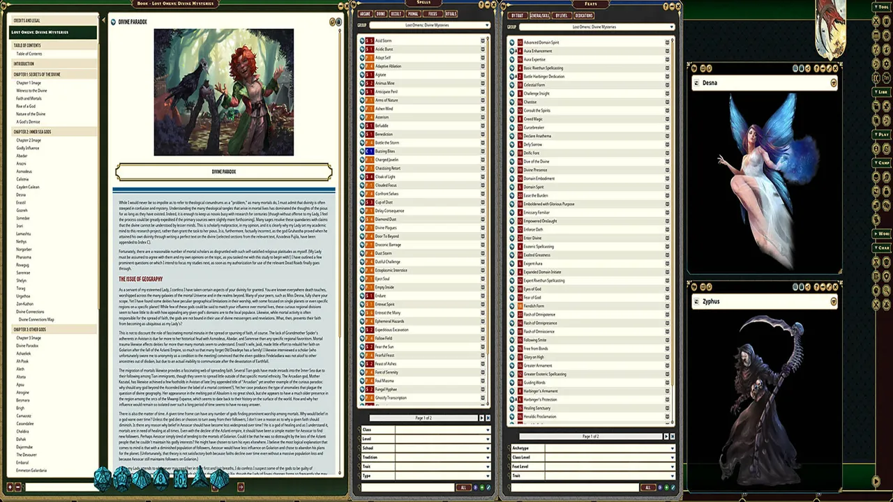 Fantasy Grounds - Pathfinder 2 RPG - Lost Omens: Divine Mysteries Screenshot 3