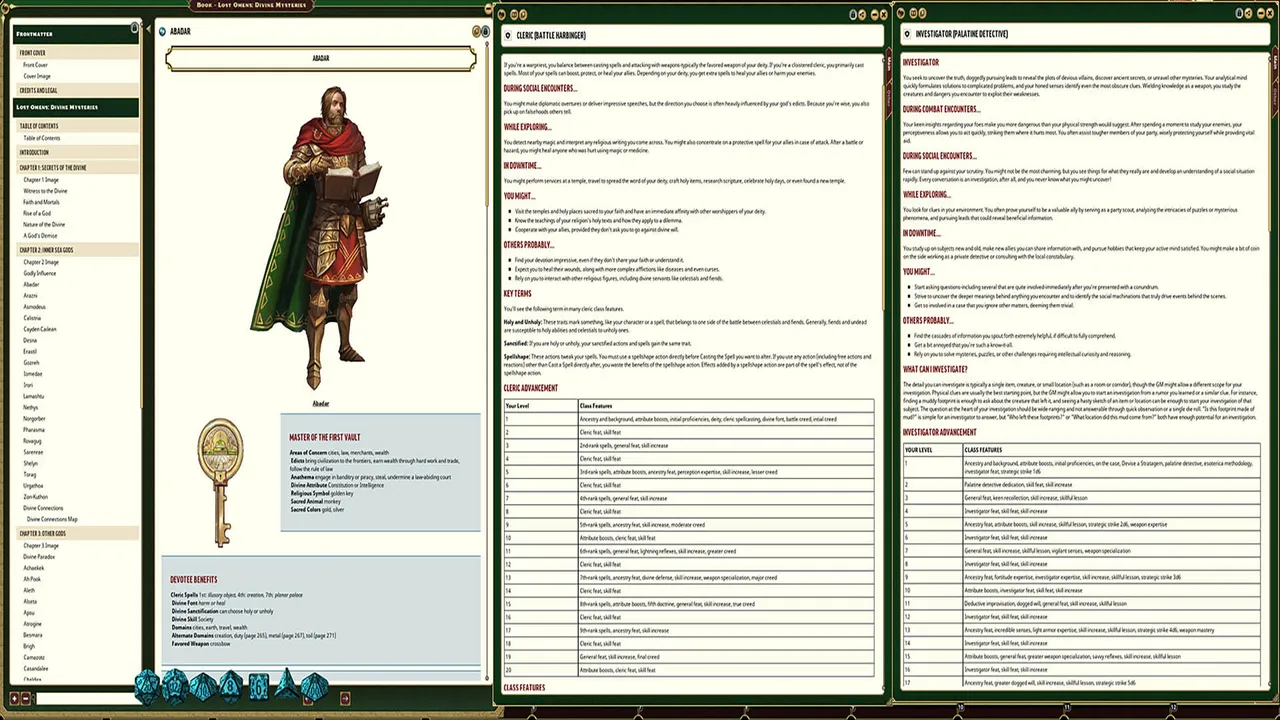 Fantasy Grounds - Pathfinder 2 RPG - Lost Omens: Divine Mysteries Screenshot 0