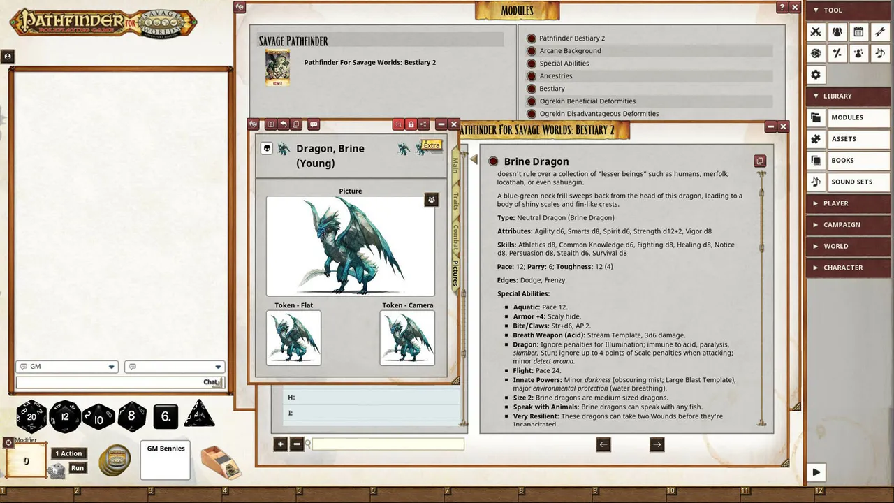 Fantasy Grounds - Pathfinder for Savage Worlds Bestiary 2 Screenshot 2