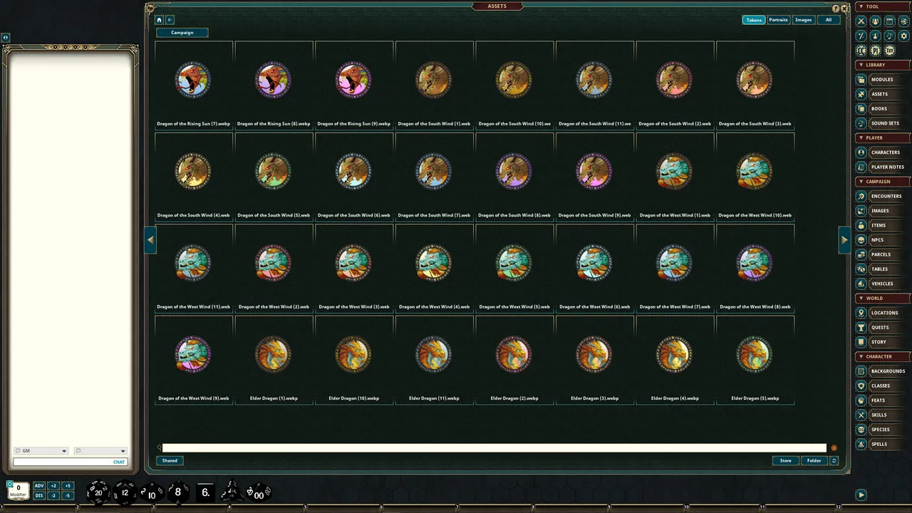 Fantasy Grounds - Portal Packs - Token Essentials: Dragons of the East Screenshot 2