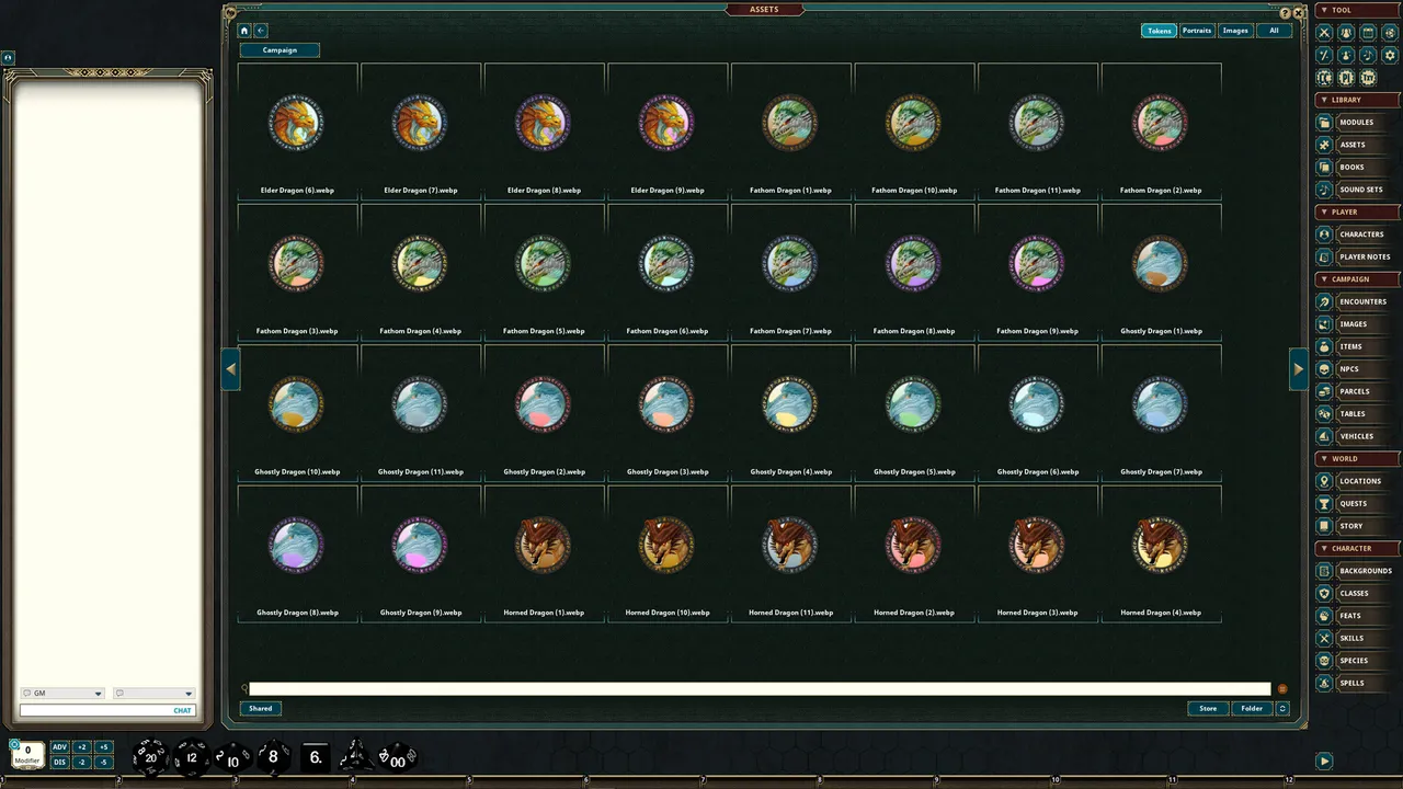 Fantasy Grounds - Portal Packs - Token Essentials: Dragons of the East Screenshot 0
