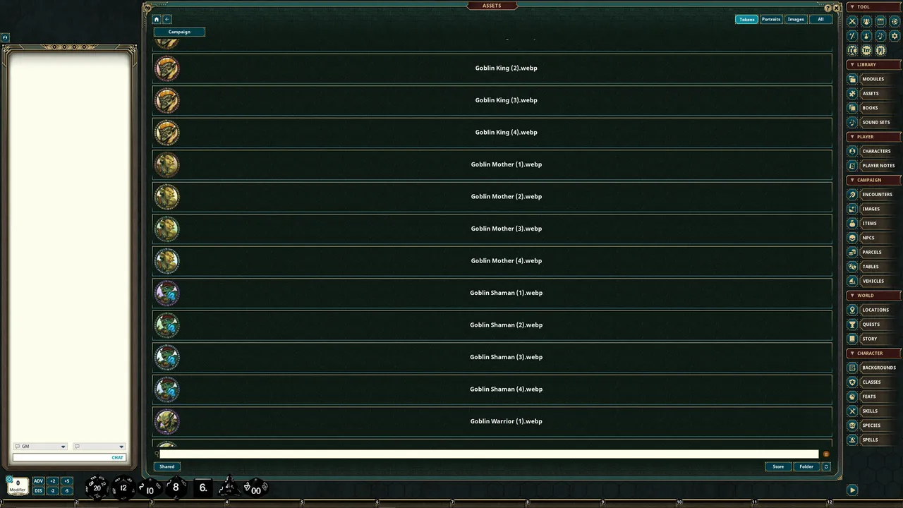 Fantasy Grounds - Portal Packs - Token Essentials: The Warband Screenshot 0