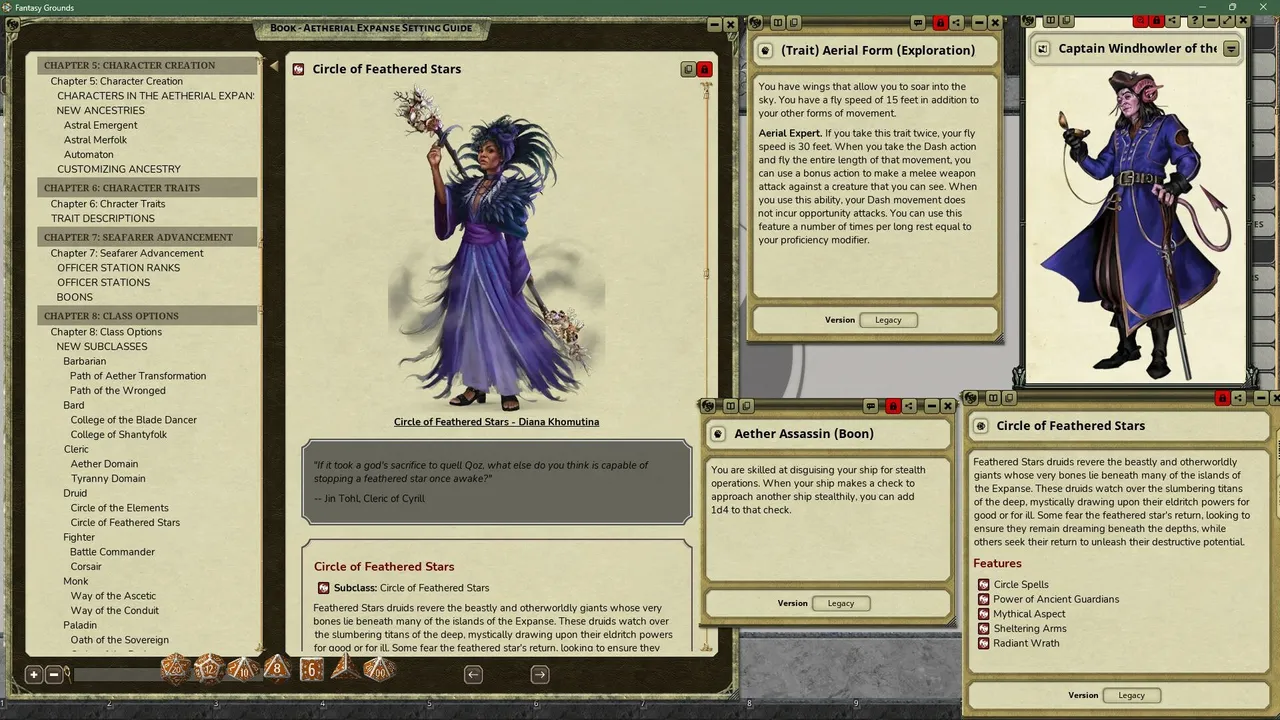 Fantasy Grounds - Aetherial Expanse: Setting Guide Screenshot 1