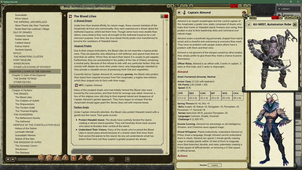 Fantasy Grounds - Aetherial Expanse: Setting Guide Screenshot 4